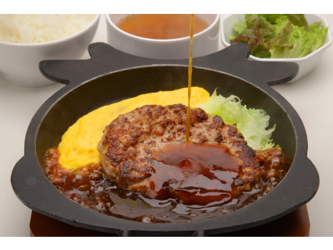 粗挽き ぎゅうばーぐ 大和亭