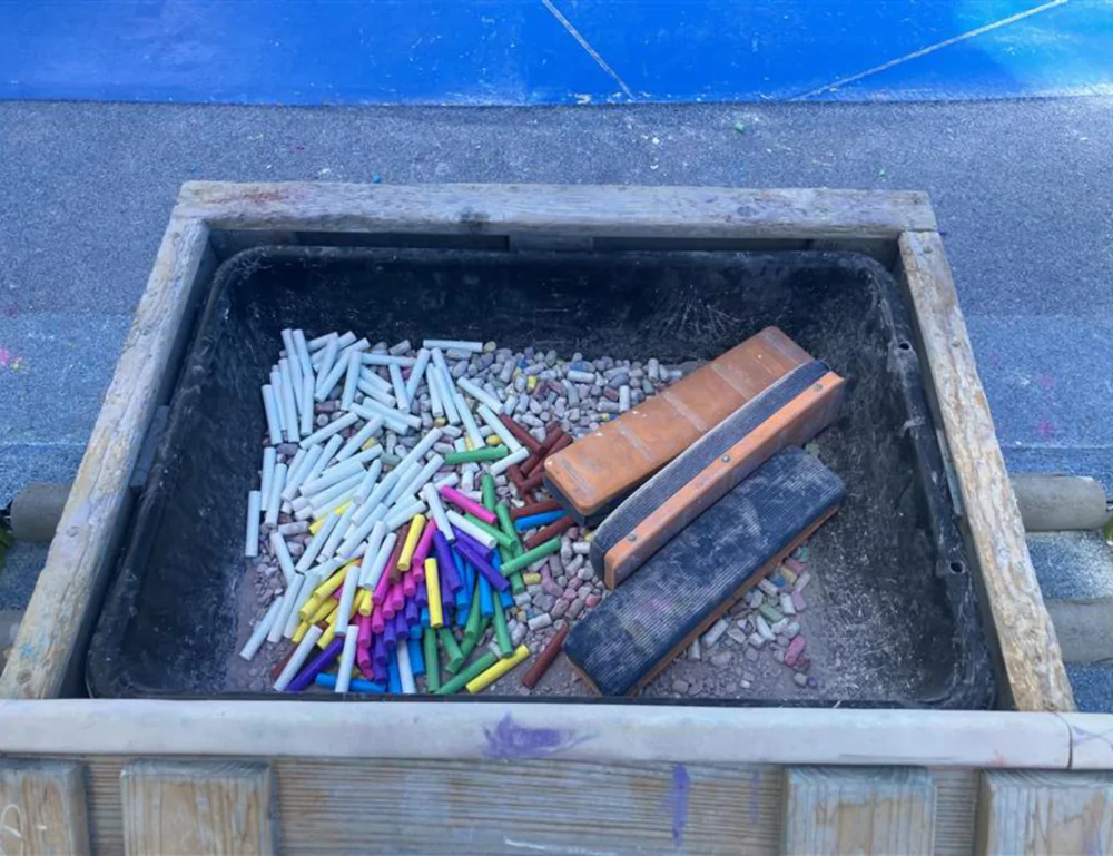 Chalk boxes available for free loan