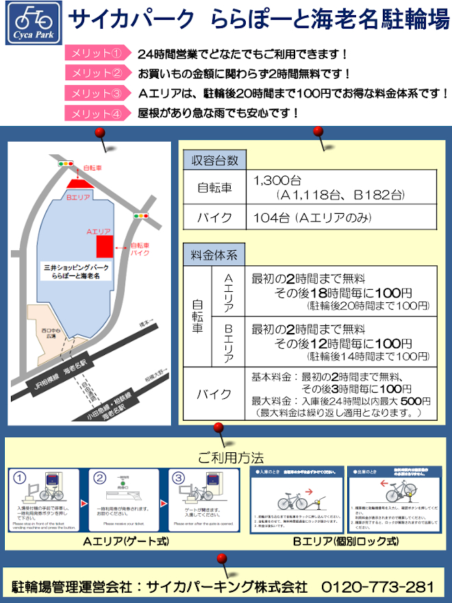 사이카 파크 & 라라 LaLaport EBINA 주륜장