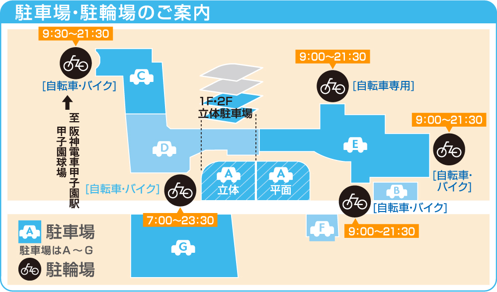 自転車・バイクをご利用の場合