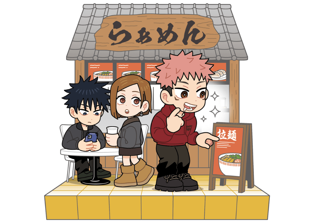 フードコートイラスト