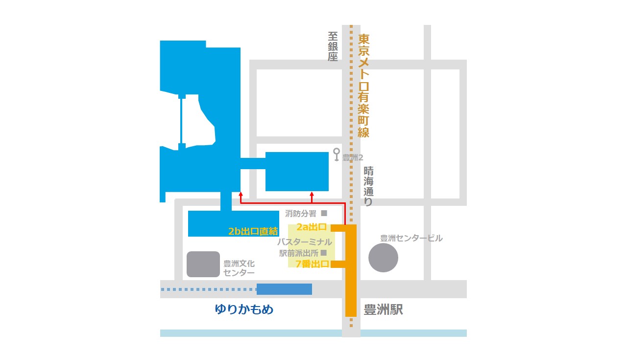 徒歩ルート&自転車用駐輪場のご案内