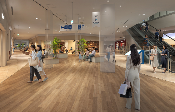Renovating the common corridor and increasing the rest space to four times the previous size