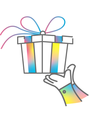 Illustration of a gift box