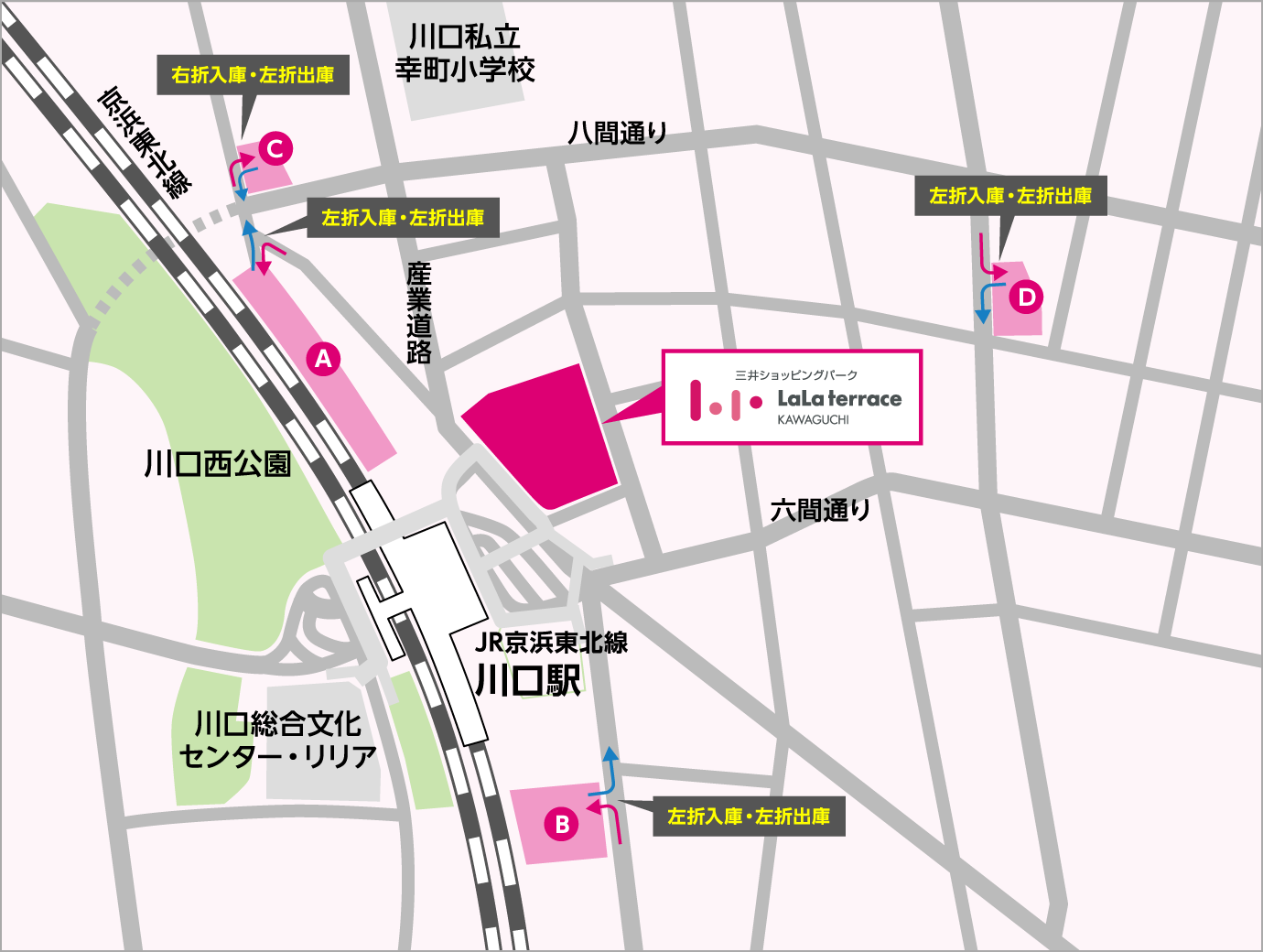 駐車場のご案内マップ