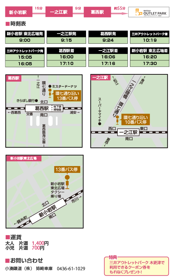 新小岩駅・一之江駅・葛西駅