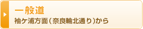一般道 袖ケ浦方面(奈良輪北通り)から