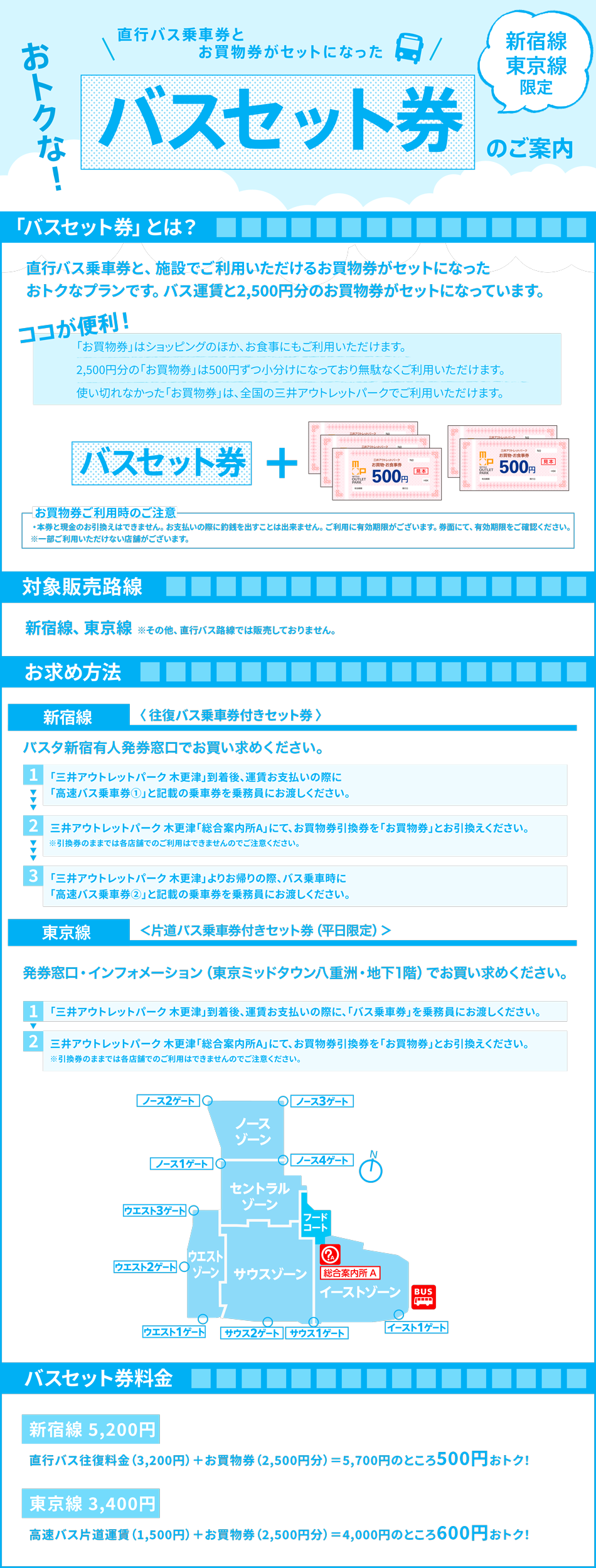 新宿線/東京線巴士套票