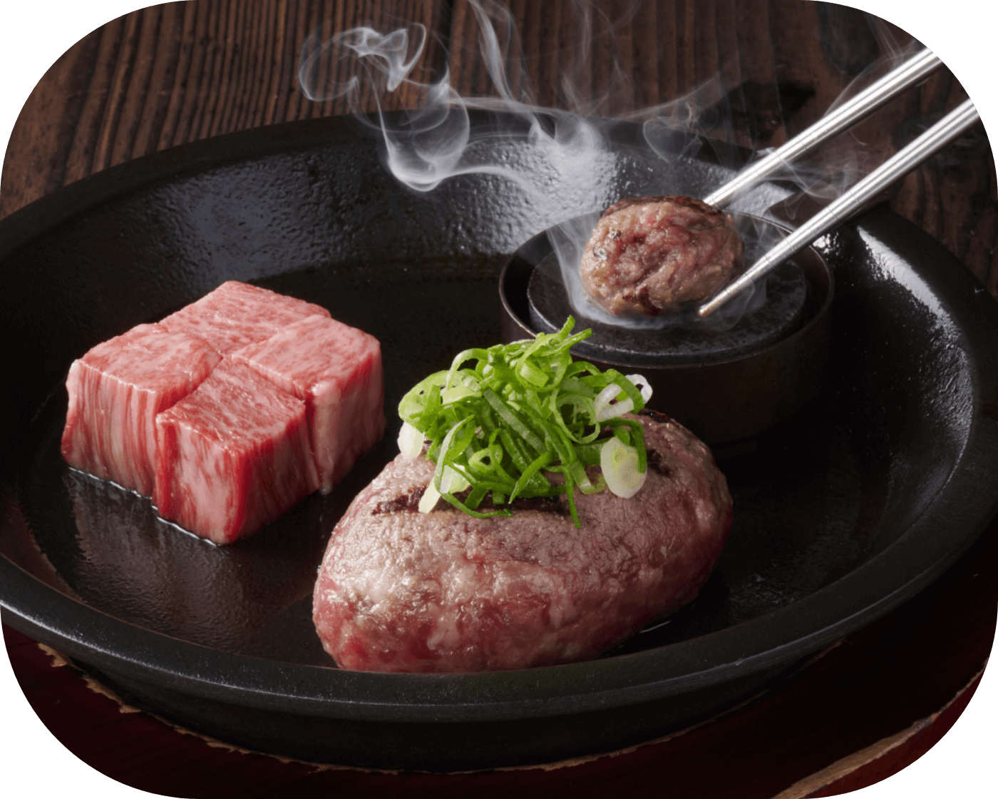极味屋特选汉堡排&佐贺·伊万里牛A5等级迷你牛排