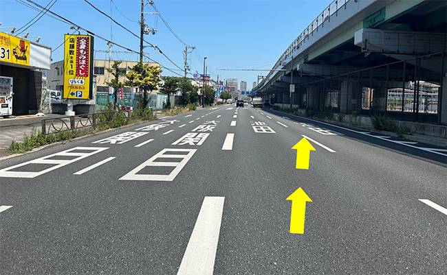 東大阪市方面から2