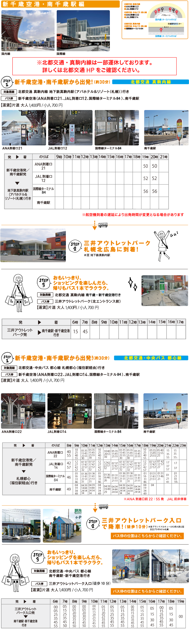 新千歳空港・南千歳駅編