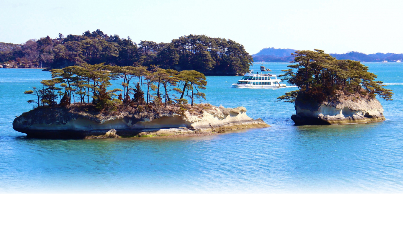 日本三景のひとつ松島湾を望めるエリア