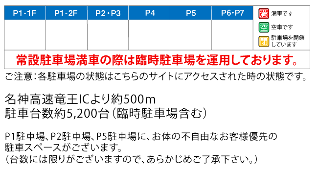 駐車場への順路