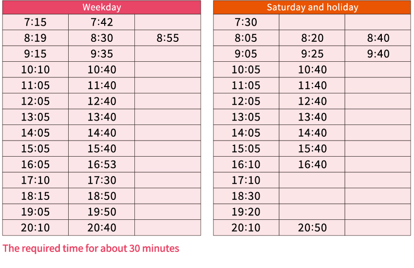 Timetable