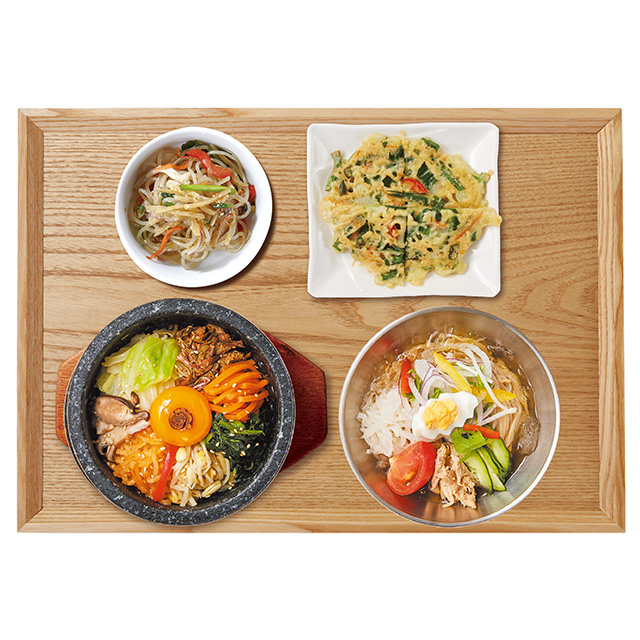 石焼ビビンバ+冷麺セット