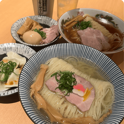 鯛魚鹽蕎麥面燈花