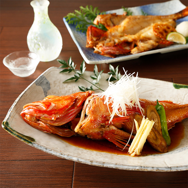 高級魚「きんき」を煮付けや塩焼きで